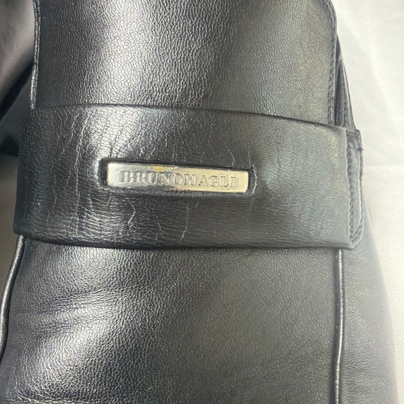 Bruno Magli, Rocco Black Leather Loafer, Men’s 11 - Picture 2 of 7